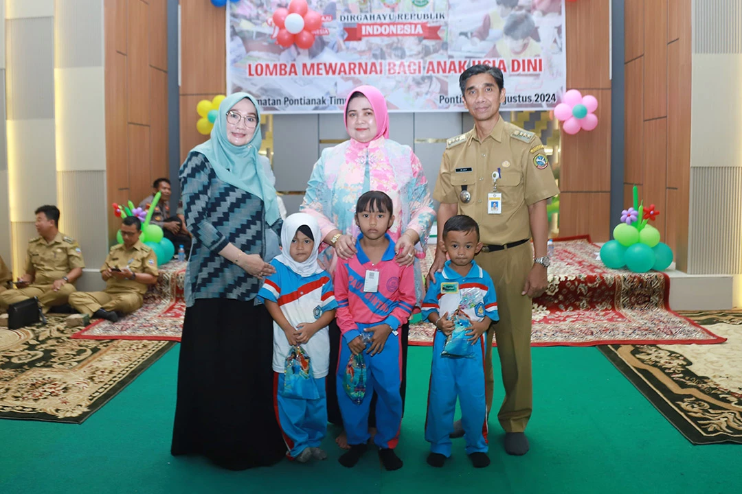 Anak-anak di Pontianak Timur Antusias Ikuti Lomba Mewarnai