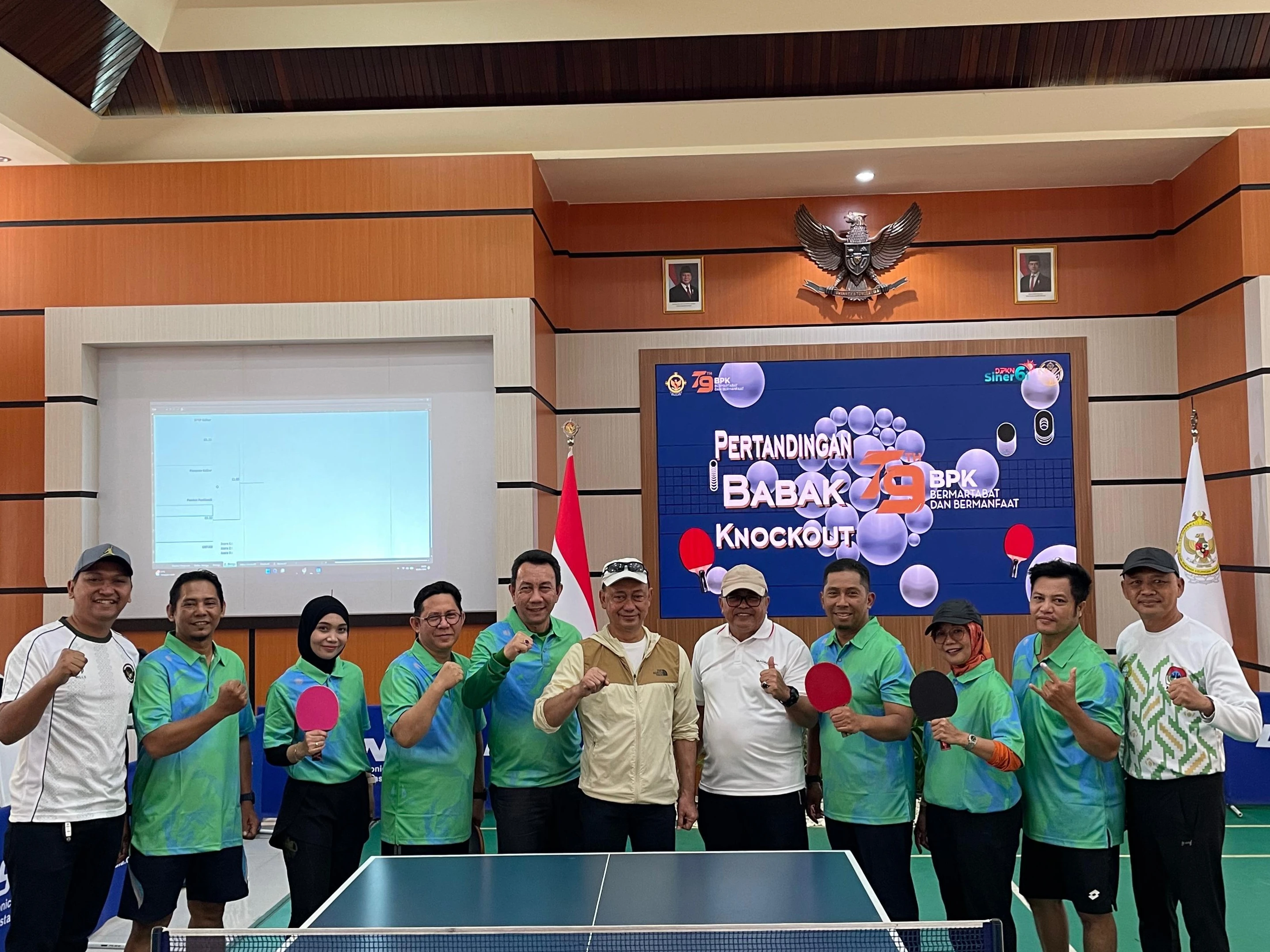 Pemkot Pontianak Juara I Eksibisi Tenis Meja HUT ke-79 BPK se KalBar 2026