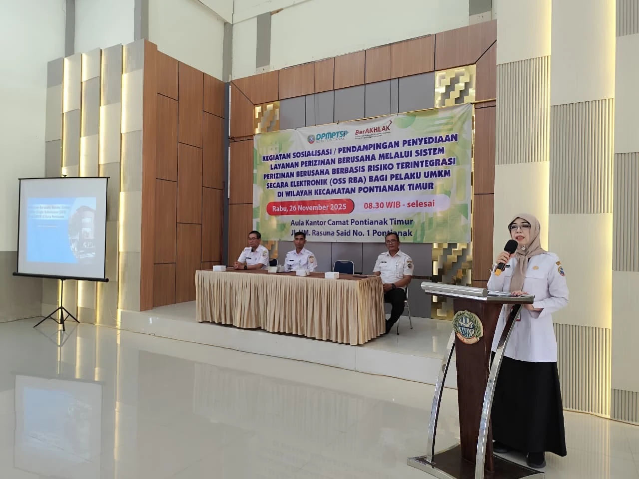 DPMPTSP Pontianak Dampingi Pelaku UMKM Daftar NIB lewat OSS