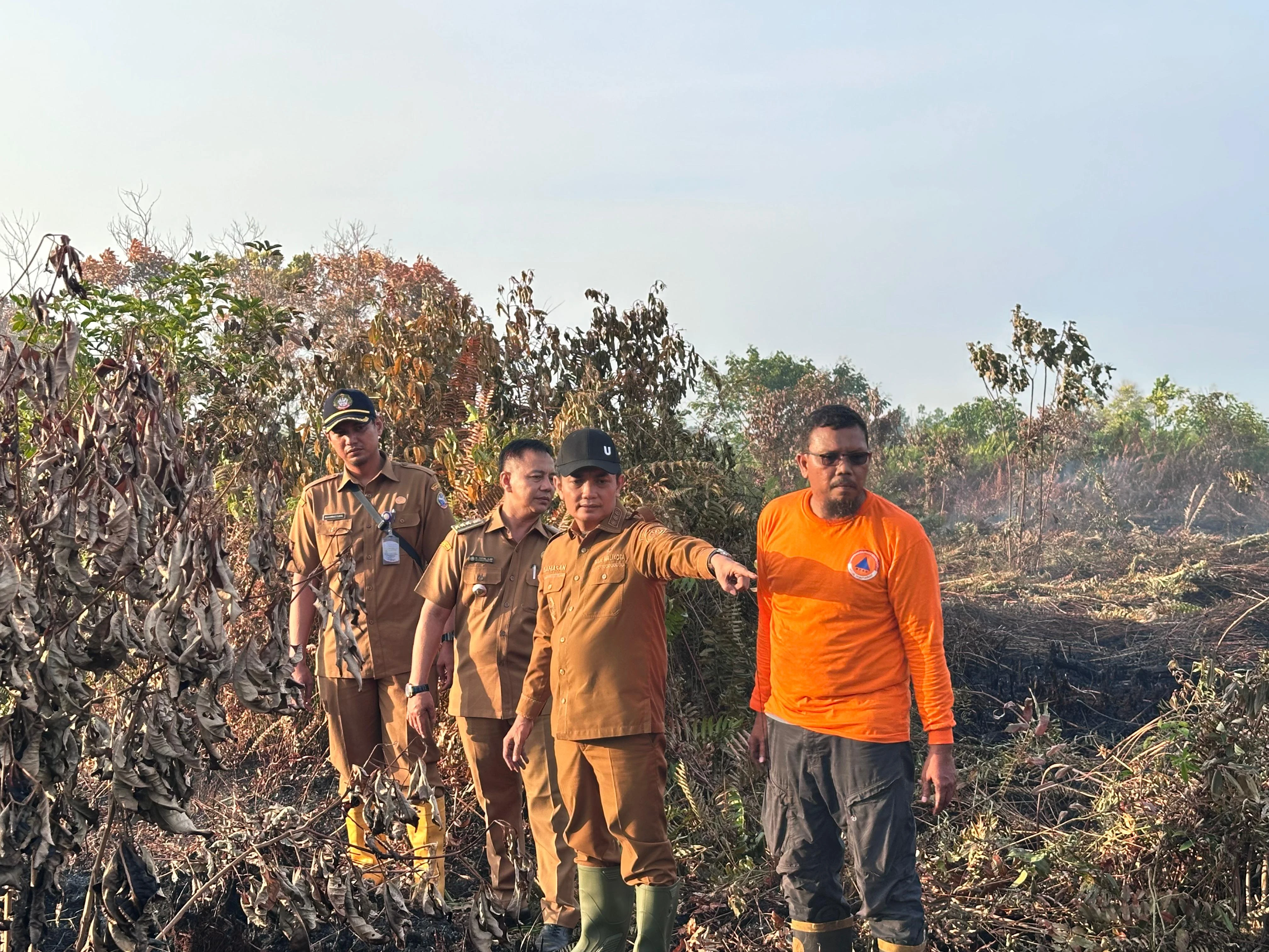 Bahasan Tinjau Lokasi Karhutla, Pastikan Api Telah Padam