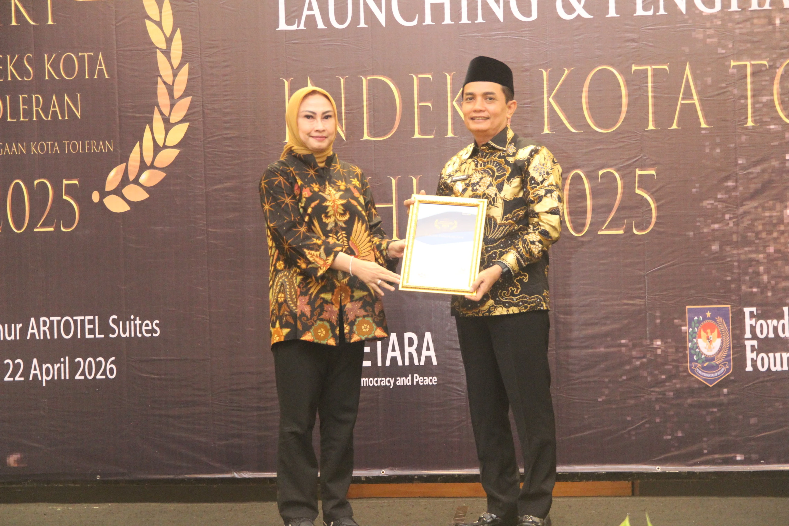 Pontianak Terbaik Zona Konsolidasi Indeks Kota Toleran