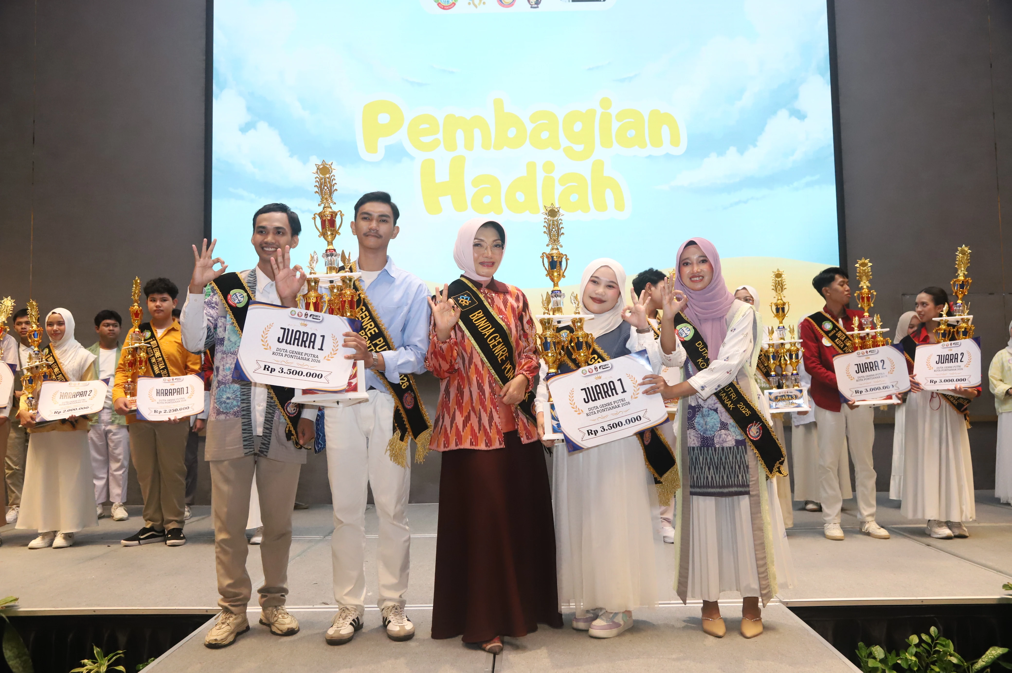 Fahrizsa dan Aklil Dinobatkan Jadi Duta GenRe Kota Pontianak 2026