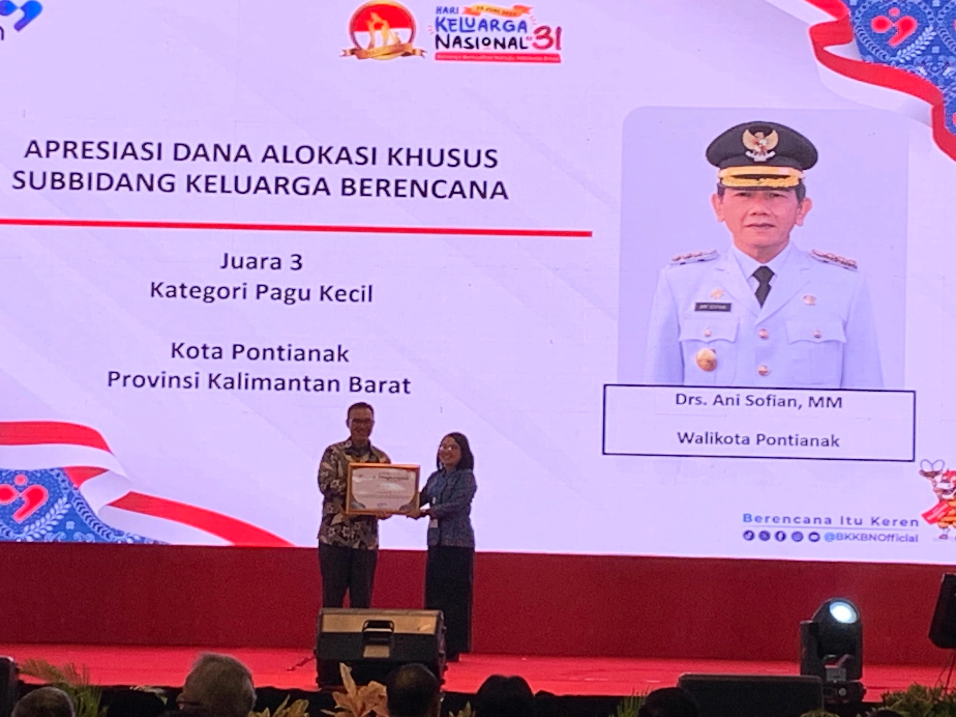 Optimal Kelola DAK Subbid KB, Pemkot Raih Penghargaan Nasional Optimal Kelola DAK Subbid KB, Pemkot Raih Penghargaan Nasional