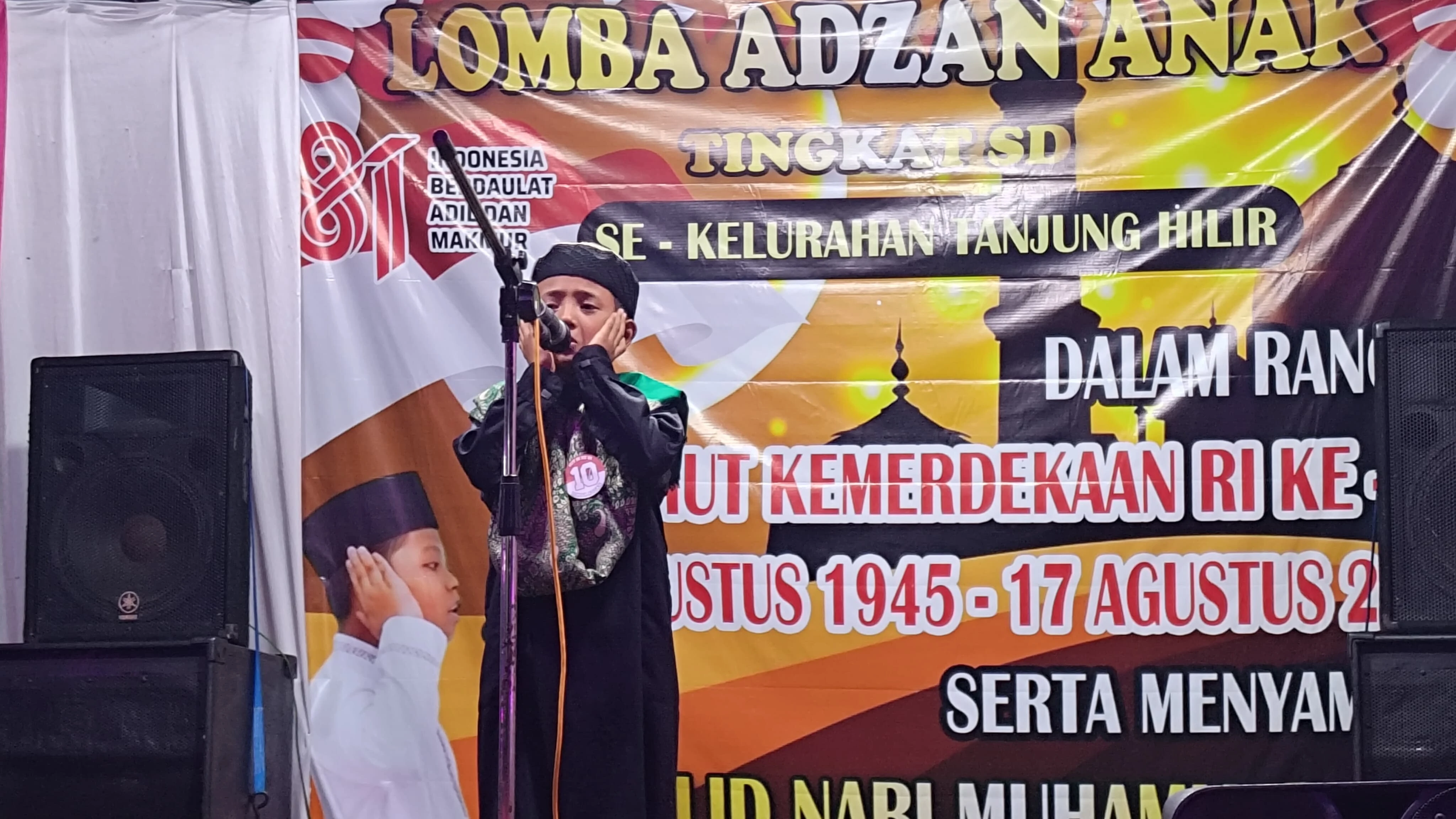 50 Anak Meriahkan Lomba Adzan di Tanjung Hilir