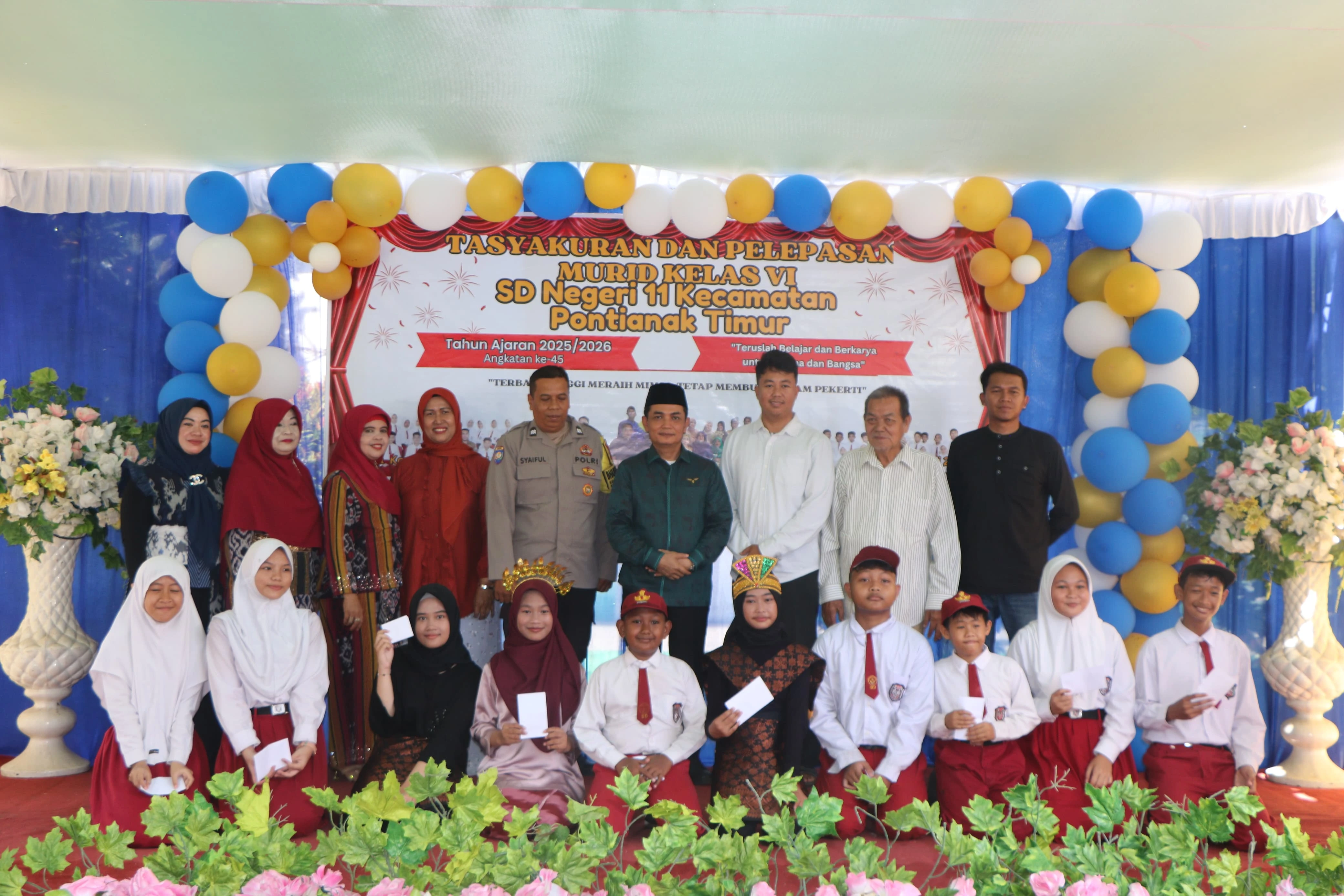 Pelepasan Siswa Kelas VI SDN 11 Pontim, Bahasan: Jaga Nama Baik Sekolah