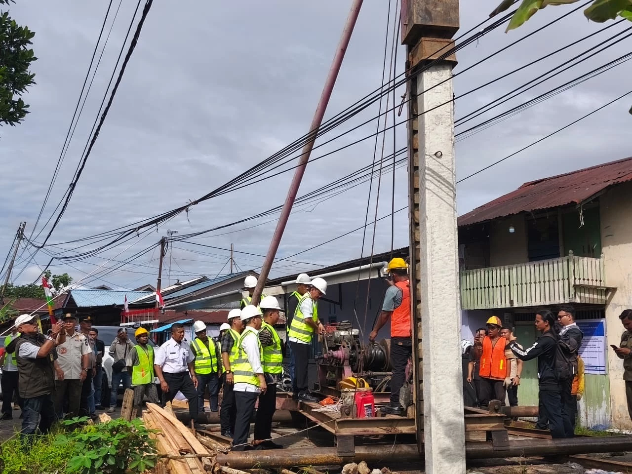 Nurhayati Senang Jembatan Dharma Putra Mulai Dibangun Nurhayati Senang Jembatan Dharma Putra Mulai Dibangun