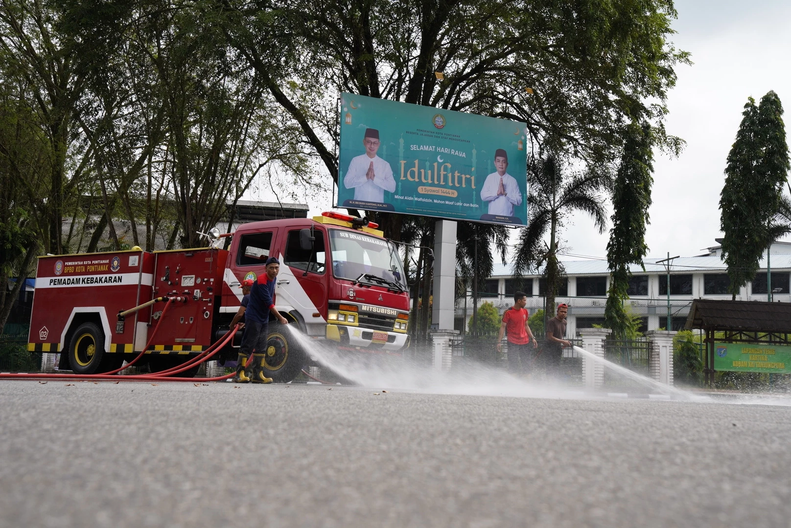 PHBI Siapkan Jalan Rahadi Usman Untuk Salat Id
