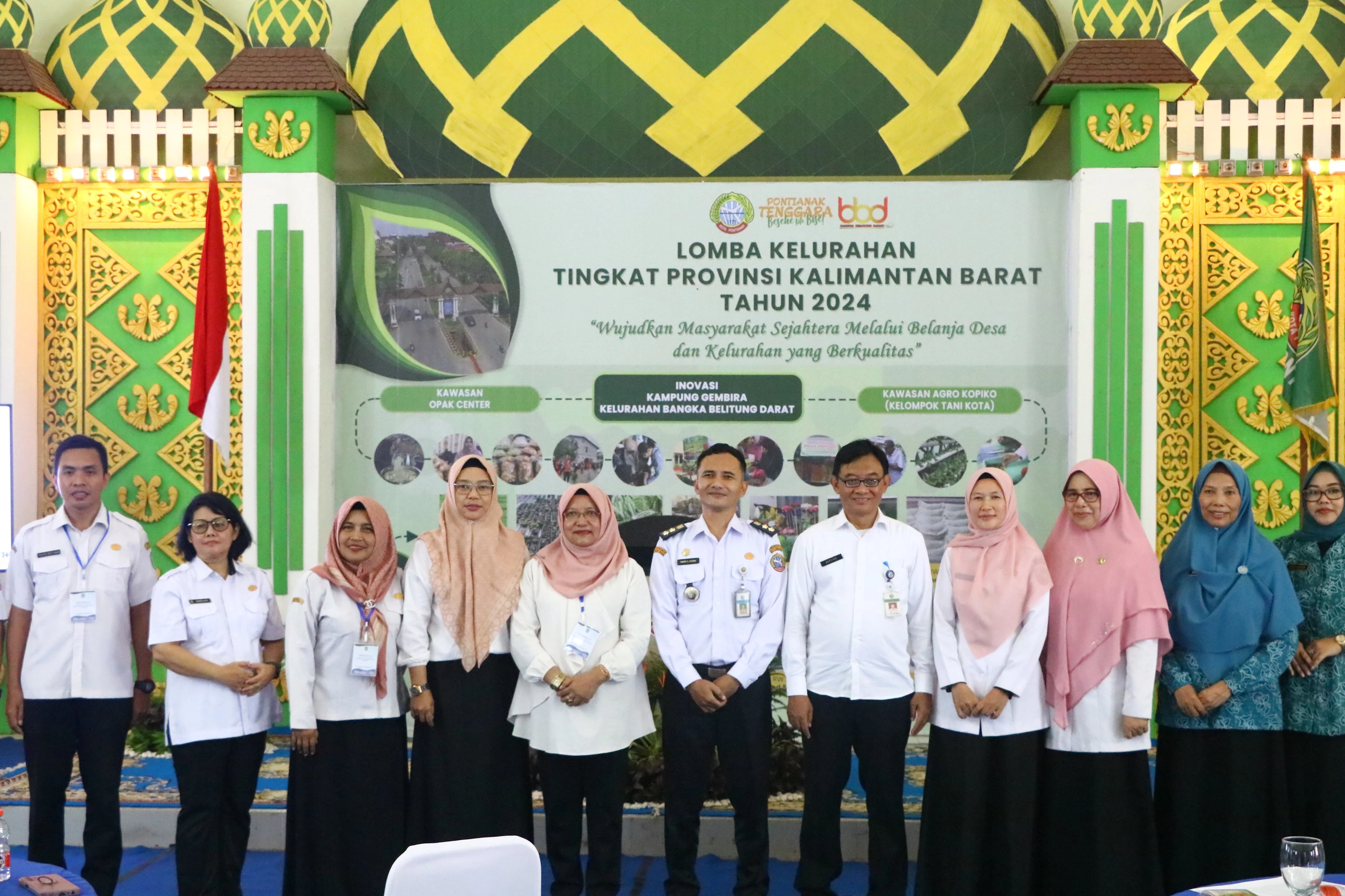 Kelurahan Bangka Belitung Darat Optimis Raih Juara Lomba Kelurahan Tingkat Provinsi Kalbar Tahun 2024