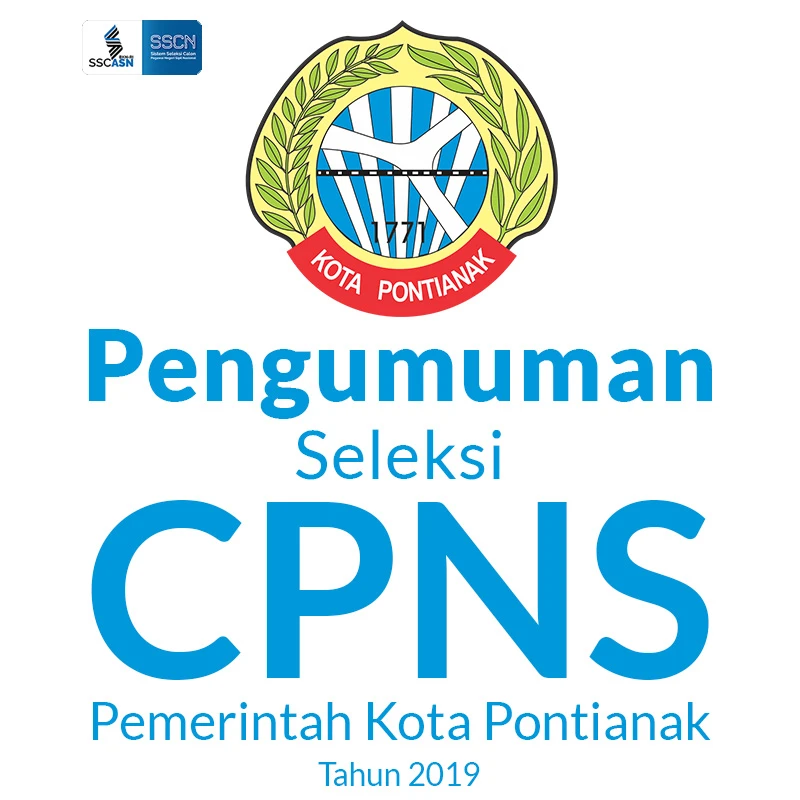 Pengumuman Seleksi CPNS Pemerintah Kota Pontianak Tahun 2019
