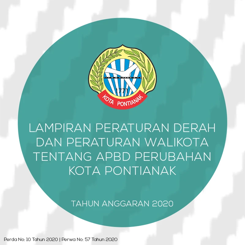 Lampiran Peraturan Derah dan Peraturan Walikota Tentang APBD Perubahan Kota Pontianak Tahun Anggaran 2020